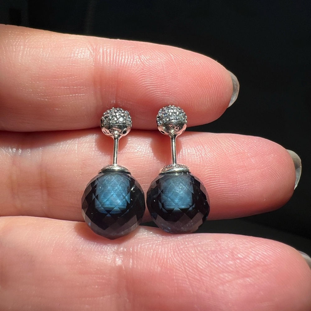 Shimmering Drops Stud Earrings - image 4